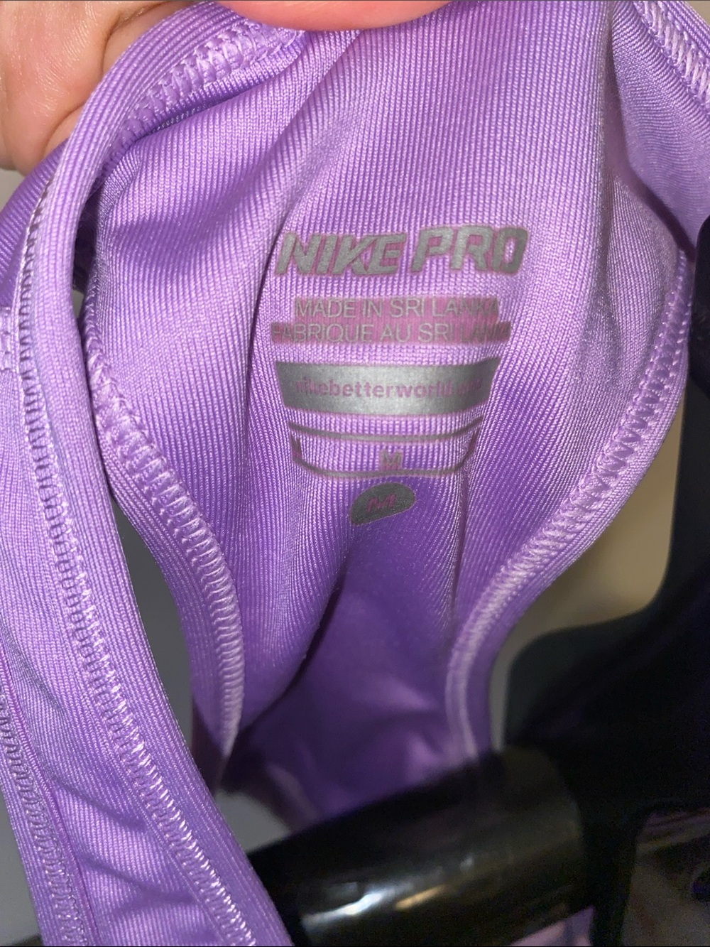 NIKE WOMEN’S PURPLE SPORTS BRA SIZE MEDIUM - Picture 5 of 5
